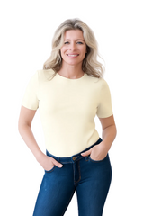 Cathy Short Sleeve Jewel Neck Top
