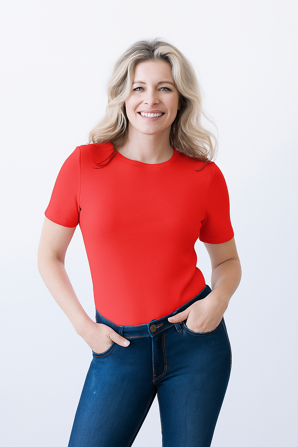 Cathy Jewel Neck Short Sleeve Top Core Fashion Colors