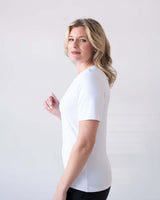 Cathy Jewel Neck Short Sleeve Top