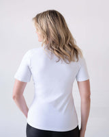 Cathy Jewel Neck Short Sleeve Top