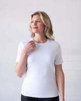 Cathy Jewel Neck Short Sleeve Top