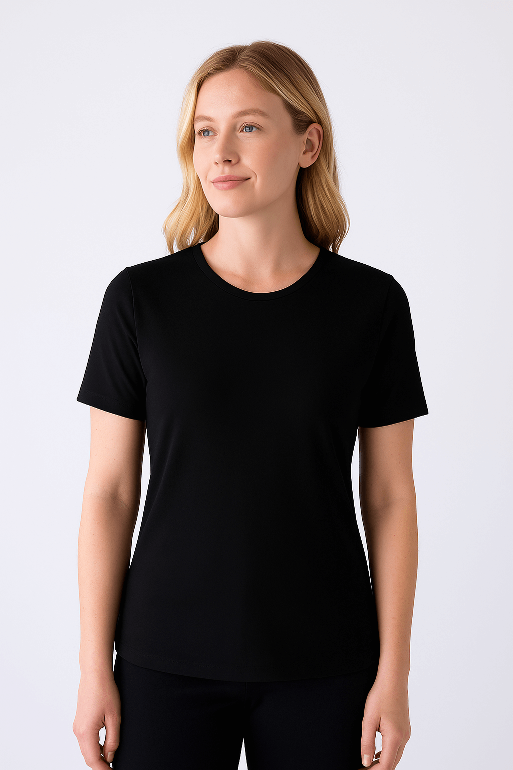 Cathy Jewel Neck Short Sleeve Top
