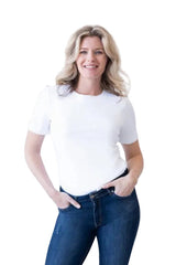 Cathy Short Sleeve Jewel Neck Top