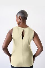 Kelly V-Neck Keyhole Sleeveless Top