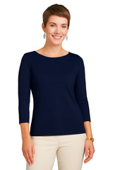 Sabrina Boatneck 3/4 Sleeve Top