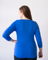Sabrina Boatneck 3/4 Sleeve Top