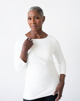 Sabrina Boatneck 3/4 Sleeve Top