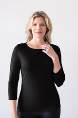 Sabrina Boatneck 3/4 Sleeve Top