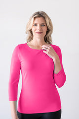 Sabrina Boatneck 3/4 Sleeve Top