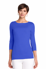 Sabrina Boatneck 3/4 Sleeve Top-Core Fashion Colors