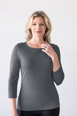 Sabrina Boatneck 3/4 Sleeve Top - SALE