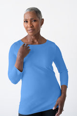 Sabrina Boatneck 3/4 Sleeve Top