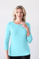 Sabrina Boatneck 3/4 Sleeve Top - SALE