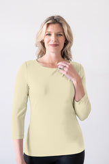 Sabrina Boatneck 3/4 Sleeve Top