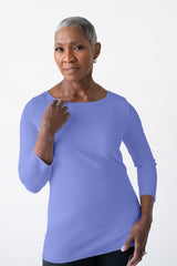 Sabrina Boatneck 3/4 Sleeve Top