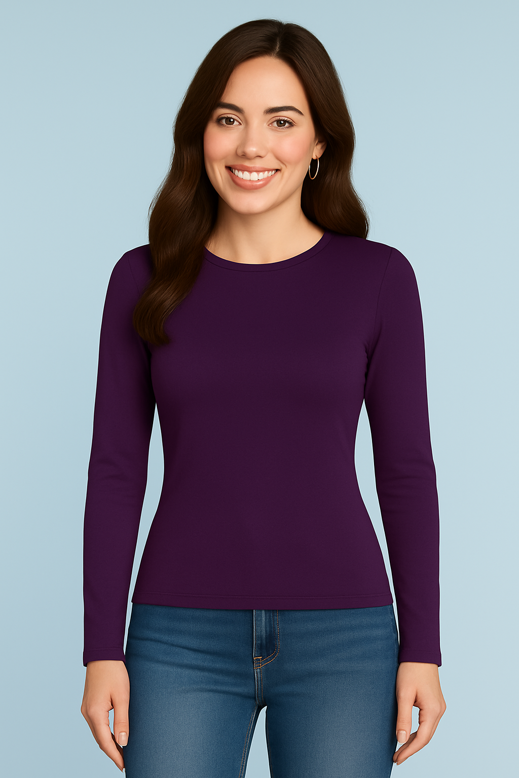Juliet Jewel Neck Long Sleeve Top Fall 2025 Colors