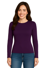 Juliet Jewel Neck Long Sleeve Top