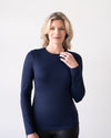 Juliet Jewel Neck Long Sleeve Top