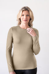 Juliet Jewel Neck Long Sleeve Top