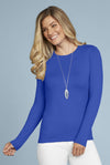 Juliet Jewel Neck Long Sleeve Top