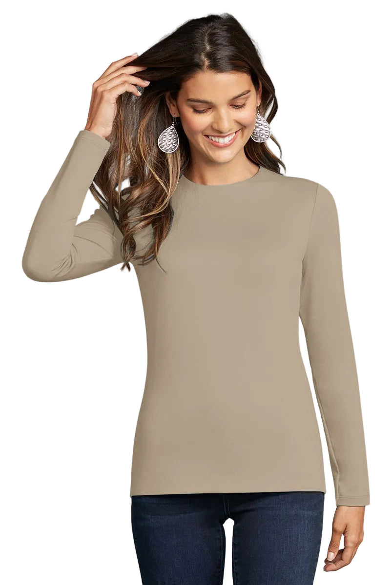 Juliet Jewel Neck Long Sleeve Top