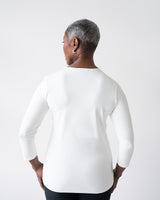 Karen Relaxed Fit 3/4 Slv V-Neck