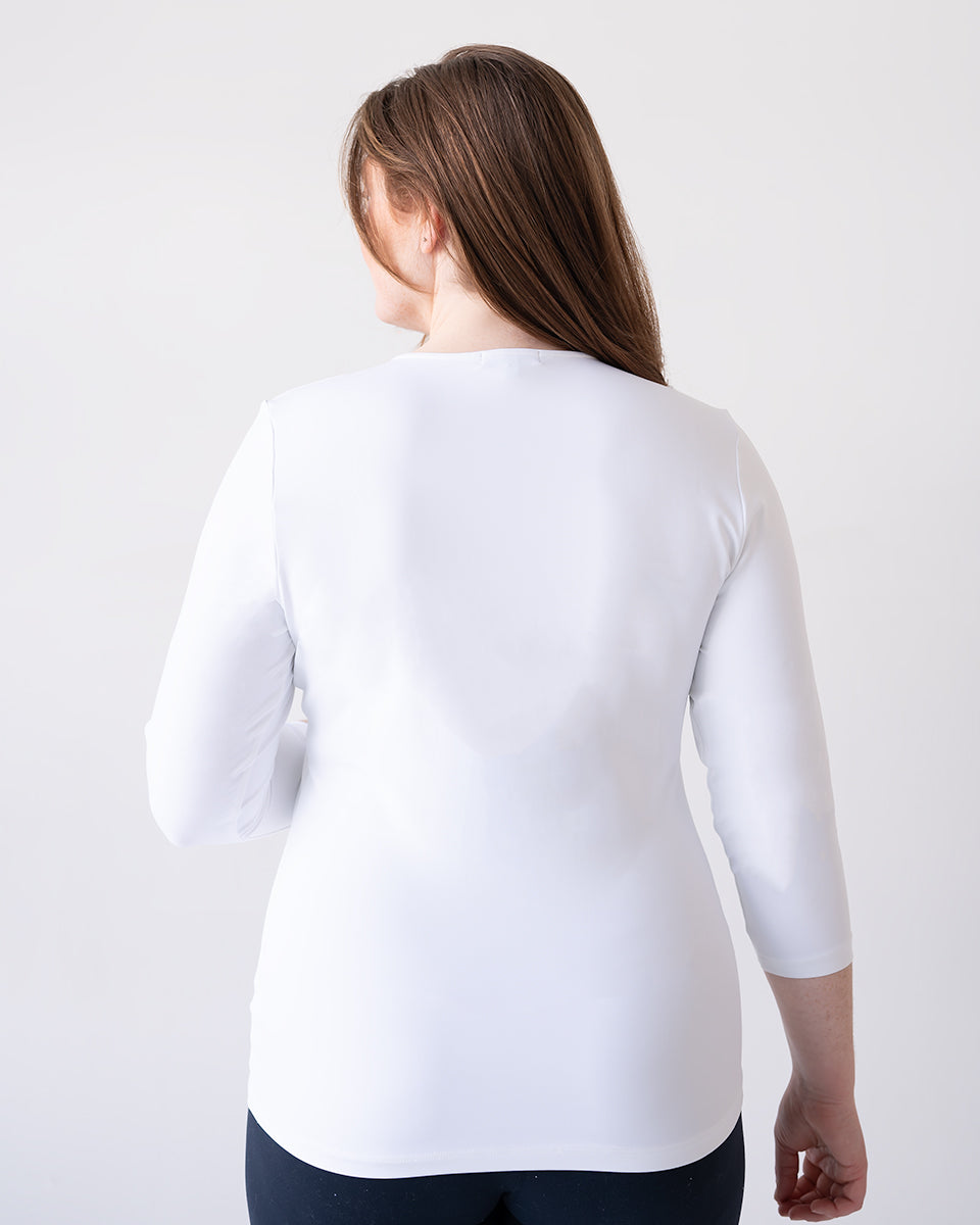 Karen Relaxed Fit 3/4 Slv V-Neck