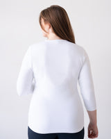 Karen Relaxed Fit 3/4 Slv V-Neck