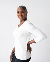 Karen Relaxed Fit 3/4 Slv V-Neck