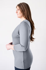 Karen V-Neck 3/4 Sleeve Top (Relaxed Fit) - Seasonal Colors