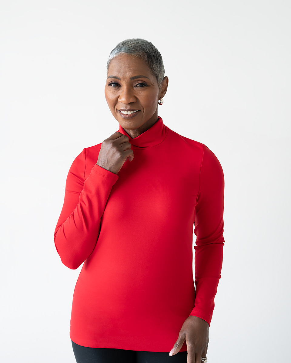 Jackie Turtleneck Long Sleeve Top