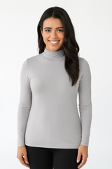 Jackie Turtleneck Long Sleeve Top - Seasonal Colors
