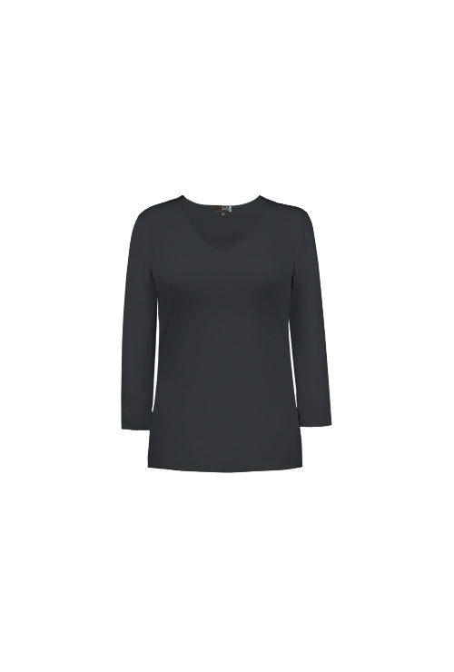 Karen V-Neck 3/4 Sleeve Top (Relaxed Fit) - SALE