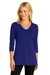Sandra V-Neck 3/4 Sleeve Tunic Core Fashion Colors