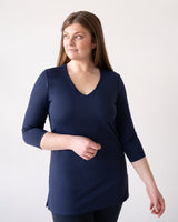 Sandra V-Neck 3/4 Sleeve Tunic