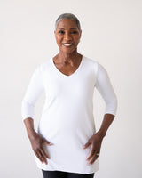 Sandra V-Neck 3/4 Sleeve Tunic