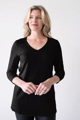 Sandra V-Neck 3/4 Sleeve Tunic