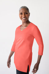 Sandra V-Neck 3/4 Sleeve Tunic Last Chance $49.99
