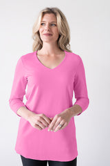 Sandra V-Neck 3/4 Sleeve Tunic - SALE
