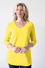 Sandra V-Neck 3/4 Sleeve Tunic - SALE