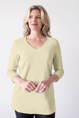 Sandra V-Neck 3/4 Sleeve Tunic