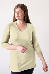 Sandra V-Neck 3/4 Sleeve Tunic