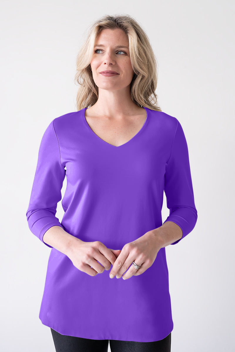 Sandra V-Neck 3/4 Sleeve Tunic Last Chance