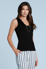 Tracey V-Neck Sleeveless Top