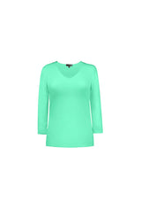 Karen V-Neck 3/4 Sleeve Top (Relaxed Fit) - SALE
