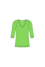 Charlotte V-Neck 3/4 Sleeve Layering Top