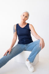 Hannah V-Neck Long Layering Tank Top