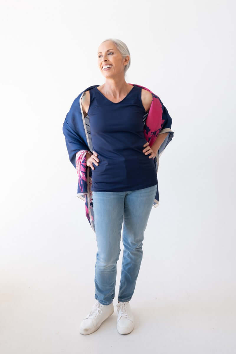 Hannah V-Neck Long Layering Tank Top