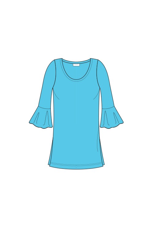 ISABELLA (Flutter Sleeve Tunic)