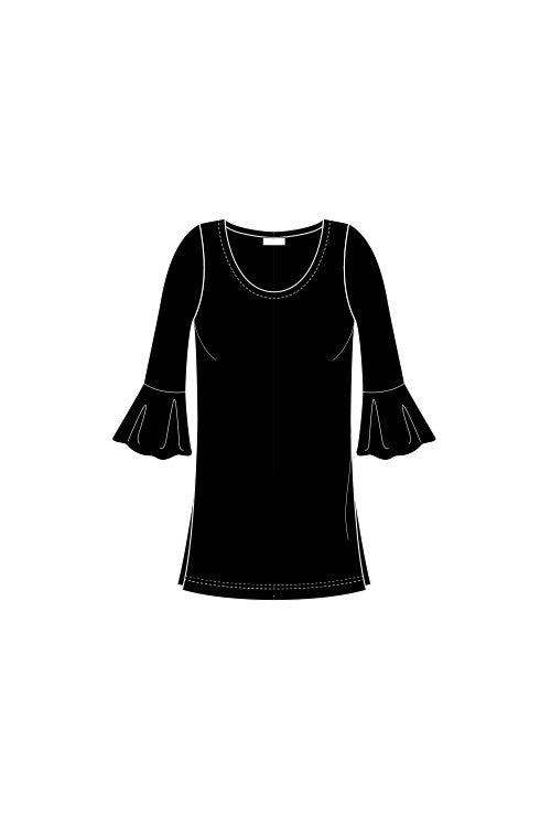 ISABELLA (Flutter Sleeve Tunic)